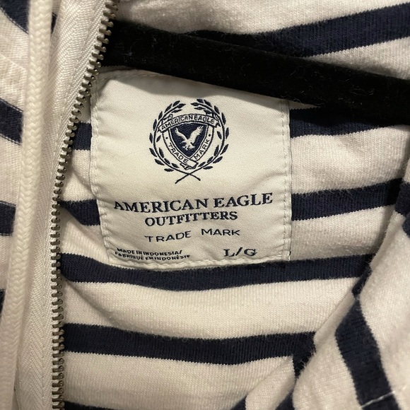 Striped American Eagle Zip Up - Picture 4 of 5